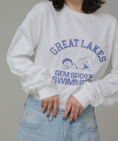 Sonny Label / サニーレーベル Tシャツ | 『ユニセックス』GEM SPORTSWEAR　PRINT LONG T-SHIRTS | 詳細1