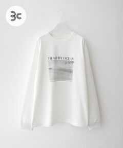 『ユニセックス』UpDRIFT フォトプリントロングTシャツ