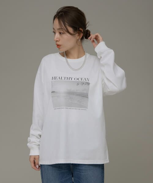 Sonny Label / サニーレーベル Tシャツ | 『ユニセックス』UpDRIFT フォトプリントロングTシャツ | 詳細2