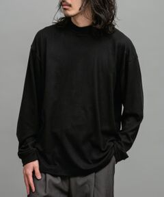 スーパーストレッチモックネックTシャツ