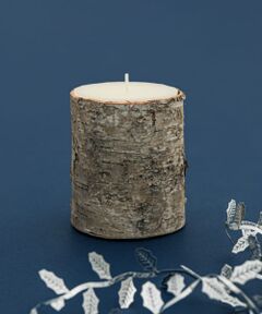 DULTON　Birch wood log candle