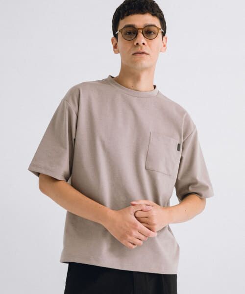 Sonny Label/サニーレーベル ポンチポケット付ショートスリーブTシャツ グレージュ XL Sonny Label/サニーレーベル ポンチポケット付ショートスリーブTシャツ グレージュ XL