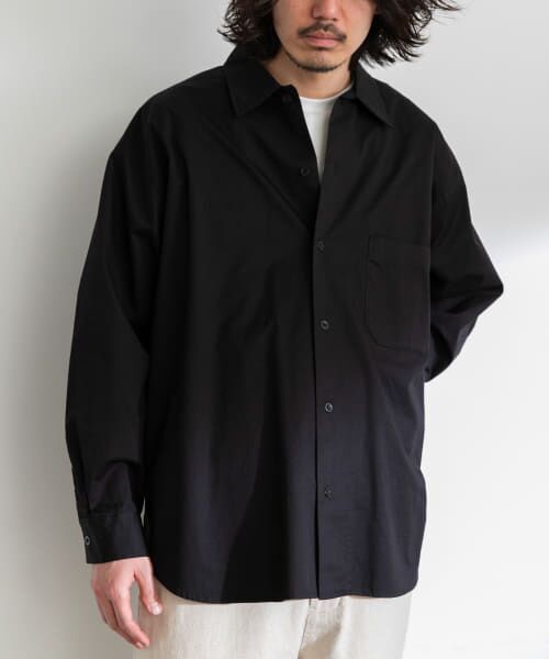 Sonny Label/サニーレーベル ARMY TWILL Light Twill Utility Shirts BLACK M Sonny Label/サニーレーベル ARMY TWILL Light Twill Utility Shirts BLACK M