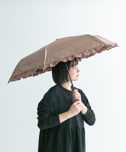 Sonny Label/サニーレーベル Wpc. 晴雨兼用クラシックフリルミニ ブラウン one Sonny Label/サニーレーベル Wpc. 晴雨兼用クラシックフリルミニ ブラウン one