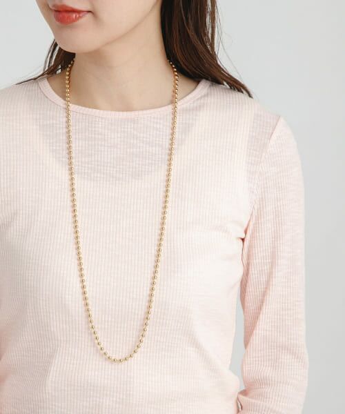 Sonny Label/サニーレーベル ロングボールチェーンネックレス ゴールド one Sonny Label/サニーレーベル ロングボールチェーンネックレス ゴールド one