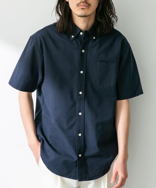 Sonny Label / サニーレーベル シャツ・ブラウス | 抗菌オックスボタンダウン半袖シャツ | 詳細1