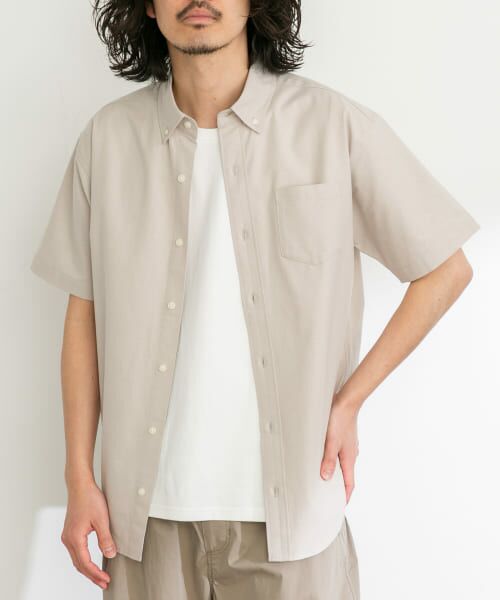 Sonny Label / サニーレーベル シャツ・ブラウス | 抗菌オックスボタンダウン半袖シャツ | 詳細11