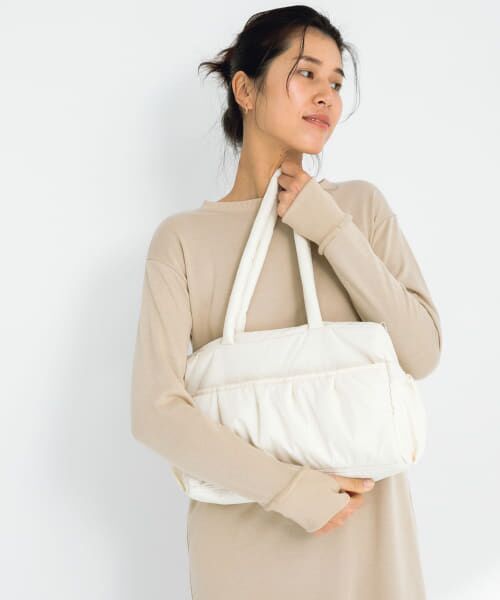 Sonny Label/サニーレーベル SLAB 2wayPuffBostonBag オフ one Sonny Label/サニーレーベル SLAB 2wayPuffBostonBag オフ one