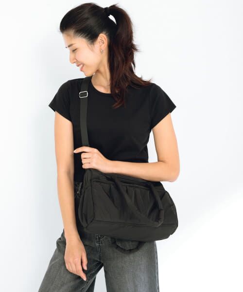 Sonny Label/サニーレーベル SLAB 2wayPuffBostonBag ブラック one Sonny Label/サニーレーベル SLAB 2wayPuffBostonBag ブラック one
