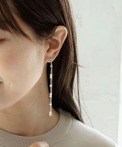 Sonny Label/サニーレーベル スウィングパールピアス シルバー one Sonny Label/サニーレーベル スウィングパールピアス シルバー one