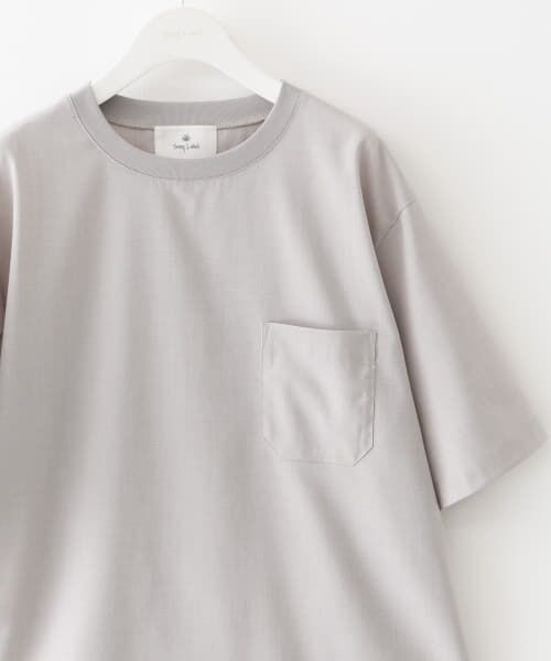 Sonny Label/サニーレーベル クイックドライリネンタッチTシャツ ライトグレー L Sonny Label/サニーレーベル クイックドライリネンタッチTシャツ ライトグレー L