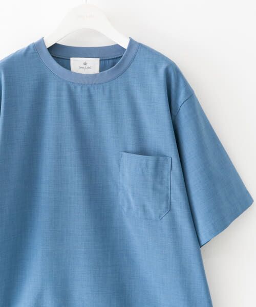 Sonny Label/サニーレーベル クイックドライリネンタッチTシャツ ブルー M Sonny Label/サニーレーベル クイックドライリネンタッチTシャツ ブルー M