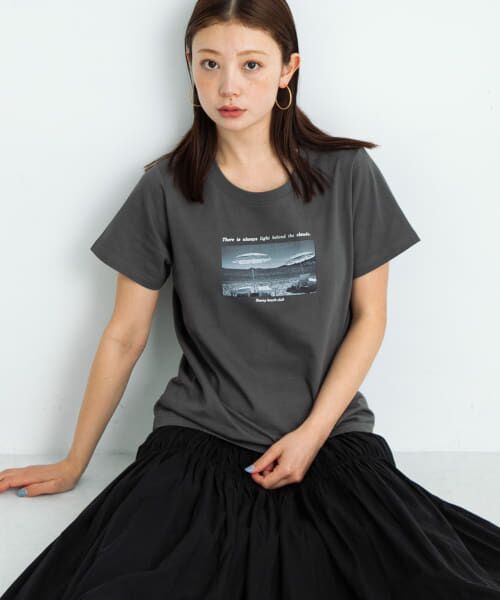 Sonny Label/サニーレーベル フォトプリントTシャツ スミクロ FREE Sonny Label/サニーレーベル フォトプリントTシャツ スミクロ FREE