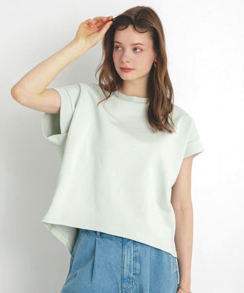 Sonny Label/サニーレーベル 裏毛スウェットフレンチスリーブプルオーバー ミント FREE Sonny Label/サニーレーベル 裏毛スウェットフレンチスリーブプルオーバー ミント FREE