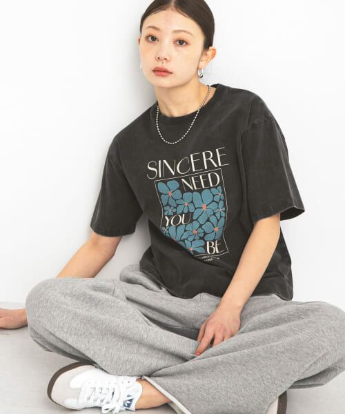 Sonny Label/サニーレーベル アートポスターグラフィックフォトTシャツ フェードブラック FREE Sonny Label/サニーレーベル アートポスターグラフィックフォトTシャツ フェードブラック FREE