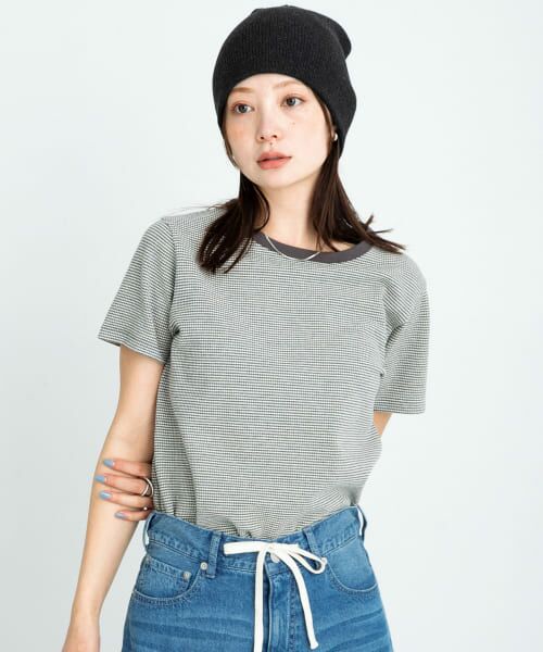 Sonny Label/サニーレーベル JQベーシックコンパクトTシャツ グレー系 FREE Sonny Label/サニーレーベル JQベーシックコンパクトTシャツ グレー系 FREE
