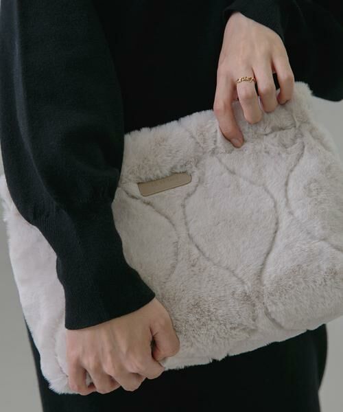 Sonny Label / サニーレーベル クラッチ・パーティバッグ | LE VERNIS　ファーキルティングクラッチ | 詳細9