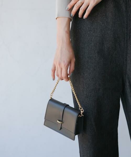 Sonny Label / サニーレーベル ショルダーバッグ | VICE VERSA　スクエアミニショルダーバッグ（ブラック）