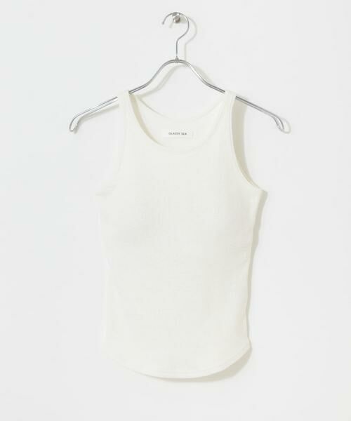 Sonny Label / サニーレーベル タンクトップ | GLASSY SEA　カップイン綿麻タンクトップ | 詳細1