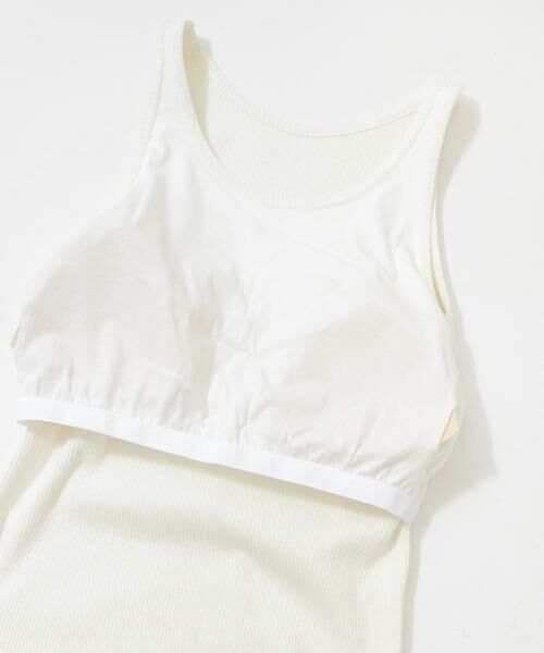 Sonny Label / サニーレーベル タンクトップ | GLASSY SEA　カップイン綿麻タンクトップ | 詳細3