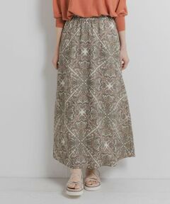 Sonny Label / サニーレーベル スカート | エスニックパネル柄ロングスカート