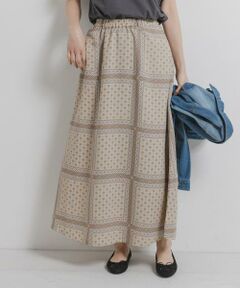 Sonny Label / サニーレーベル スカート | エスニックパネル柄ロングスカート