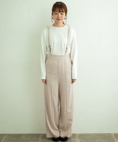 Sonny Label / サニーレーベル その他パンツ | サスペンダー付セミワイドパンツ | 詳細5