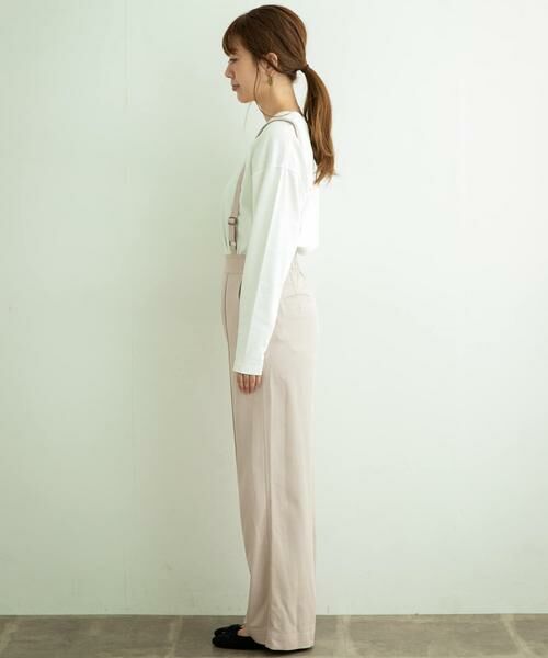 Sonny Label / サニーレーベル その他パンツ | サスペンダー付セミワイドパンツ | 詳細6