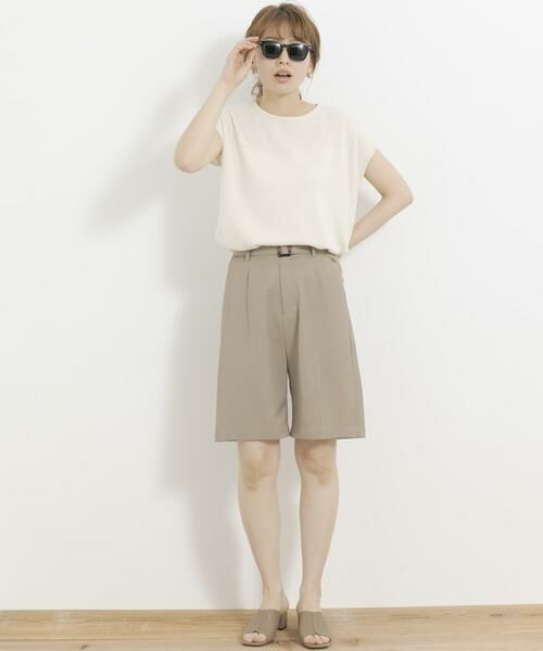 Sonny Label / サニーレーベル ショート・ハーフ・半端丈パンツ | ベルト付きショートパンツ | 詳細1