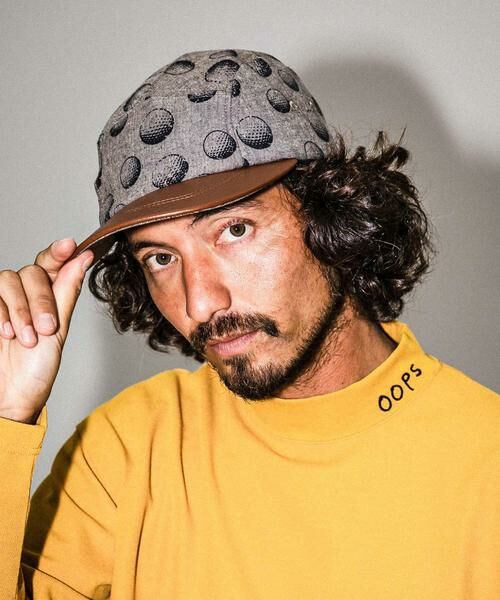 Sonny Label / サニーレーベル キャップ | OOPS　フェイクレザー×総柄キャップ | 詳細6