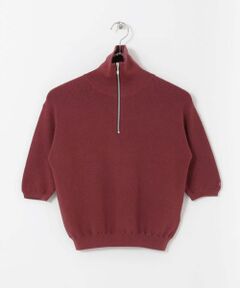 Sonny Label / サニーレーベル ニット・セーター | OOPS　TRUECOTTONハーフジップニット