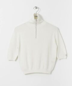 Sonny Label / サニーレーベル ニット・セーター | OOPS　TRUECOTTONハーフジップニット
