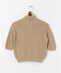 Sonny Label / サニーレーベル ニット・セーター | OOPS　TRUECOTTONハーフジップニット