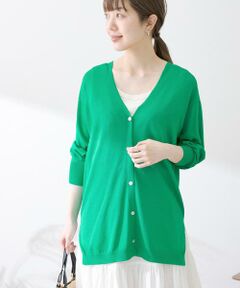 Sonny Label / サニーレーベル カーディガン・ボレロ | 『接触冷感』ミディ丈カーディガン