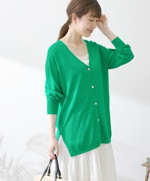 Sonny Label / サニーレーベル カーディガン・ボレロ | 『接触冷感』ミディ丈カーディガン | 詳細1