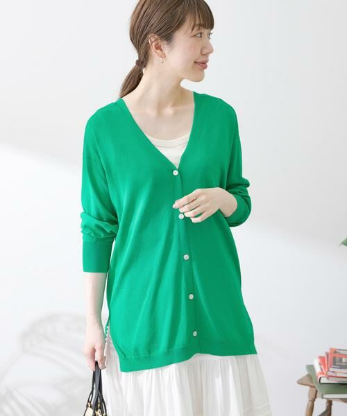 Sonny Label / サニーレーベル カーディガン・ボレロ | 『接触冷感』ミディ丈カーディガン | 詳細2