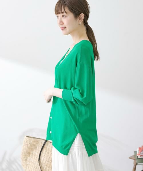 Sonny Label / サニーレーベル カーディガン・ボレロ | 『接触冷感』ミディ丈カーディガン | 詳細3