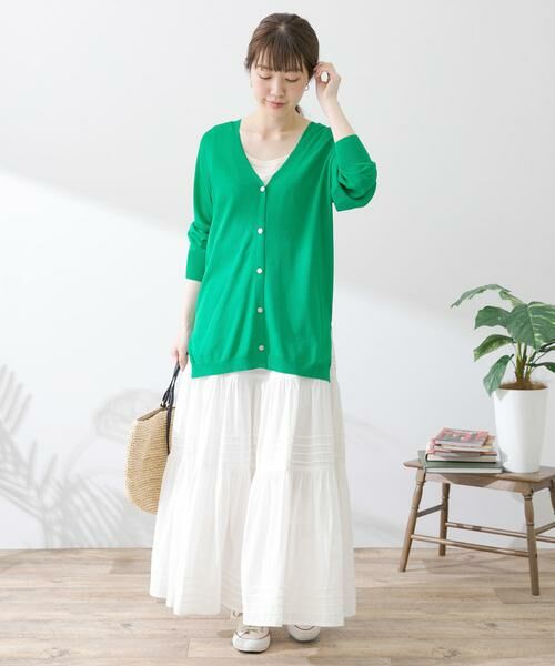 Sonny Label / サニーレーベル カーディガン・ボレロ | 『接触冷感』ミディ丈カーディガン | 詳細6