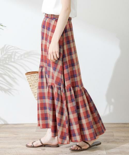 Sonny Label / サニーレーベル スカート | コットンアシメチェックティアードスカート | 詳細10