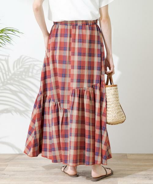 Sonny Label / サニーレーベル スカート | コットンアシメチェックティアードスカート | 詳細11