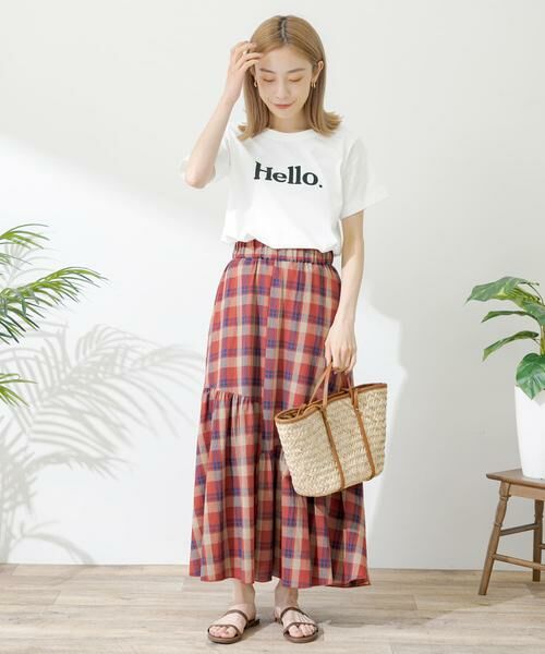 Sonny Label / サニーレーベル スカート | コットンアシメチェックティアードスカート | 詳細12