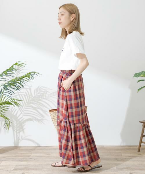 Sonny Label / サニーレーベル スカート | コットンアシメチェックティアードスカート | 詳細13