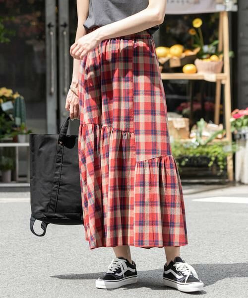 Sonny Label / サニーレーベル スカート | コットンアシメチェックティアードスカート | 詳細2