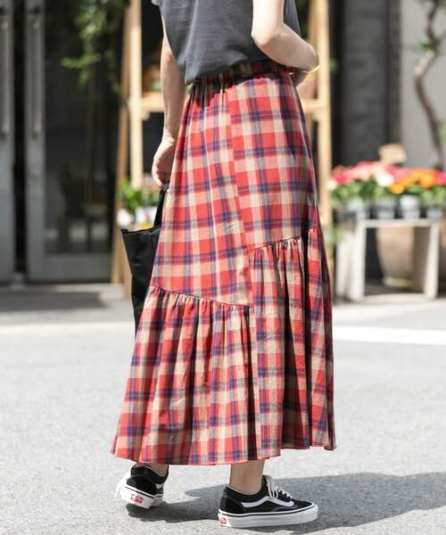 Sonny Label / サニーレーベル スカート | コットンアシメチェックティアードスカート | 詳細4