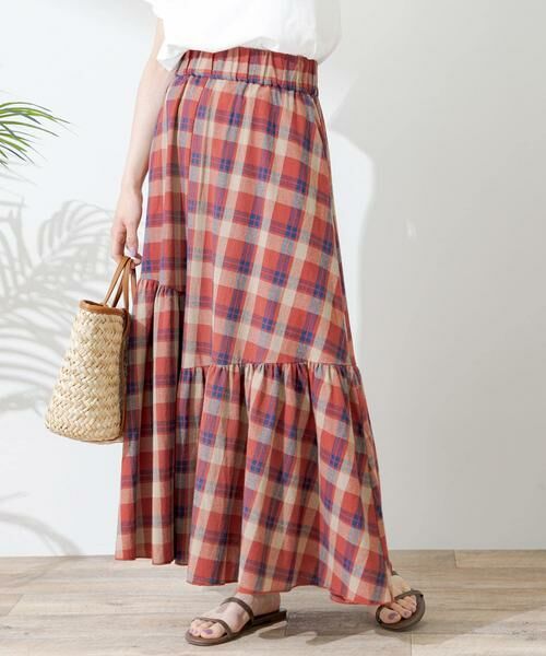 Sonny Label / サニーレーベル スカート | コットンアシメチェックティアードスカート | 詳細8