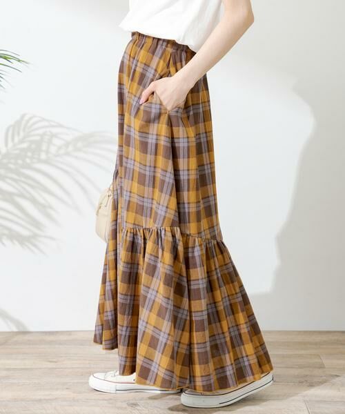 Sonny Label / サニーレーベル スカート | コットンアシメチェックティアードスカート | 詳細25