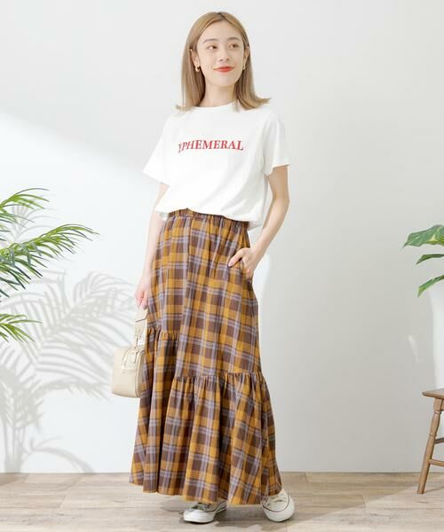 Sonny Label / サニーレーベル スカート | コットンアシメチェックティアードスカート | 詳細27