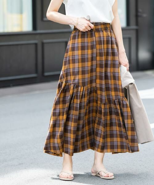 Sonny Label / サニーレーベル スカート | コットンアシメチェックティアードスカート | 詳細17