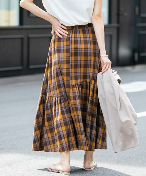 Sonny Label / サニーレーベル スカート | コットンアシメチェックティアードスカート | 詳細19