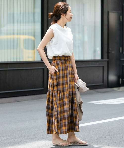Sonny Label / サニーレーベル スカート | コットンアシメチェックティアードスカート | 詳細21